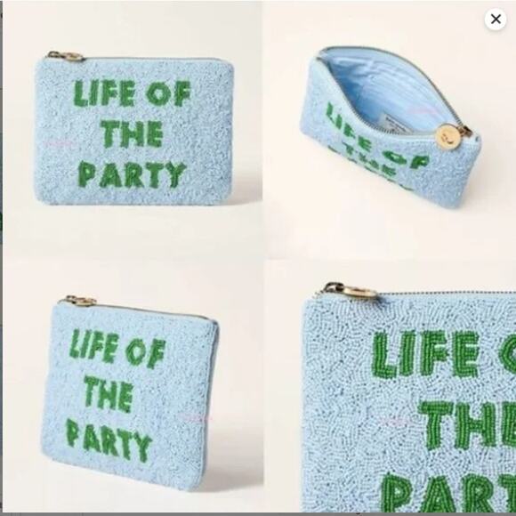 Beaded Clutch Pouch Life of the Party Kate Spade N.Y. NWT - Picture 2 of 5